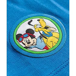 Babyhug Disney Single Jersey Knit Half Sleeves T-Shirt & Shorts Set with Mickey Mouse Graphic - Multicolor