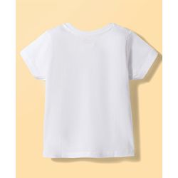 Babyhug Cotton Knit Half Sleeves T-Shirt With Starfish & Seashell Print - Multicolor