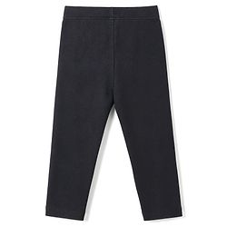 Babyhug Lycra Knit Full Length Solid Leggings - Black