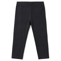 Babyhug Lycra Knit Full Length Solid Leggings - Black