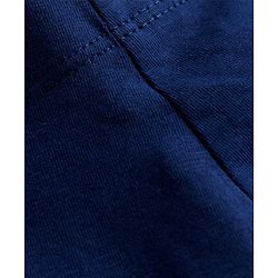 Babyhug Lycra Knit Full Length Solid Leggings - Navy Blue