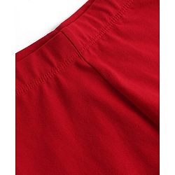 Babyhug Lycra Knit Full Length Solid Leggings - Red