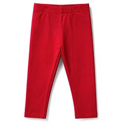 Babyhug Lycra Knit Full Length Solid Leggings - Red