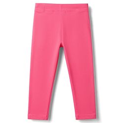 Babyhug Lycra Knit Full Length Solid Leggings - Fuchsia
