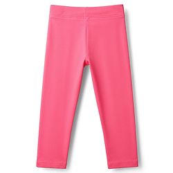 Babyhug Lycra Knit Full Length Solid Leggings - Fuchsia