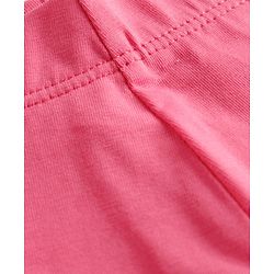 Babyhug Lycra Knit Full Length Solid Leggings - Fuchsia
