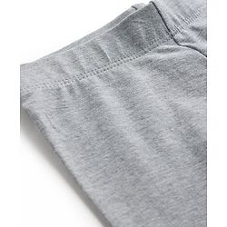 Babyhug Lycra Knit Full Length Solid Leggings - Grey