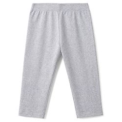 Babyhug Lycra Knit Full Length Solid Leggings - Grey
