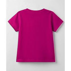 Babyhug Cotton Knit T-Shirt Half Sleeves Round Neck Foil Detailing Multi Color 6-9 Months