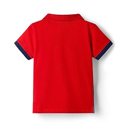 Babyhug Marvel Cotton Knit Polo T-Shirt with Avengers Graphic Half Sleeves Multi Color 9-12 Months