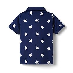Babyhug Disney 100% Cotton Knit Half Sleeves Polo T-Shirts With Mickey Mouse & Friends Graphic Pack Of 2 - Red & Navy Blue