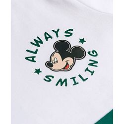 Babyhug Disney Single Jersey Knit Half Sleeves Colour Block Polo T-Shirt with Mickey Mouse Graphics - Multicolour