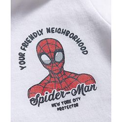 Babyhug Marvel Single Jersey Knit Polo T-Shirt with Spider-Man Graphic Half Sleeves Multi Color 9-12 Months