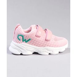 Cute Walk by Babyhug Velcro Closure Solid Color Sneaker - Pink