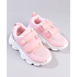 Cute Walk by Babyhug Velcro Closure Solid Color Sneaker - Pink
