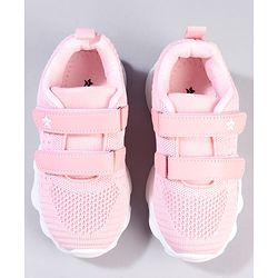 Cute Walk by Babyhug Velcro Closure Solid Color Sneaker - Pink