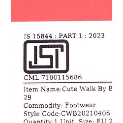 Cute Walk by Babyhug Velcro Closure Solid Color Sneaker - Pink