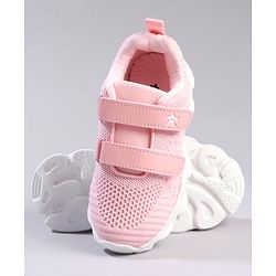 Cute Walk by Babyhug Velcro Closure Solid Color Sneaker - Pink