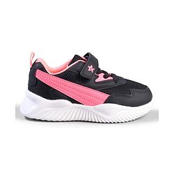 Cute Walk by Babyhug Velcro Closure Sneaker with Stripe - Black