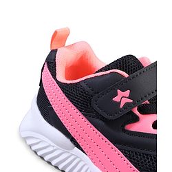 Cute Walk by Babyhug Velcro Closure Sneaker with Stripe - Black
