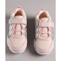 Cute Walk by Babyhug Velcro Closure Foil Printed Sneaker Shoes - Pink