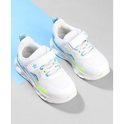 Cute Walk by Babyhug Velcro Closure Sneaker with Stripe - White