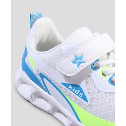Cute Walk by Babyhug Velcro Closure Sneaker with Stripe - White