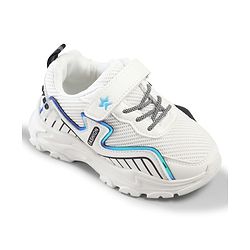 Cute Walk by Babyhug Velcro Closure Solid Sneaker Shoes - White