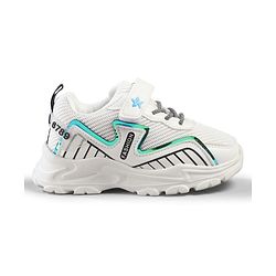 Cute Walk by Babyhug Velcro Closure Solid Sneaker Shoes - White