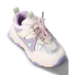 Cute Walk by Babyhug Velcro Closure Solid Sneaker Shoes - Purple