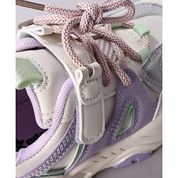 Cute Walk by Babyhug Velcro Closure Solid Sneaker Shoes - Purple