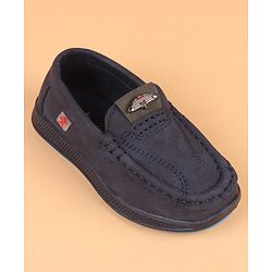 Cute Walk by Babyhug Slip On Solid Loafers - Navy Blue