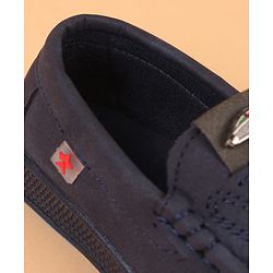 Cute Walk by Babyhug Slip On Solid Loafers - Navy Blue