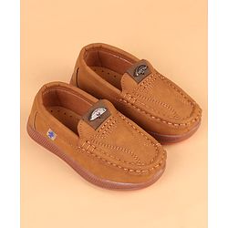 Cute Walk by Babyhug Slip On Solid Loafers - Navy Blue
