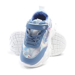 Cute Walk by Babyhug Velcro Closure Solid Sneaker Shoes - Blue