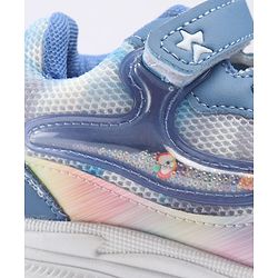 Cute Walk by Babyhug Velcro Closure Solid Sneaker Shoes - Blue