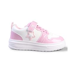 Cute Walk by Babyhug Velcro Closure Sneaker with Star Applique - Pink