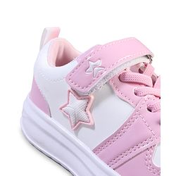 Cute Walk by Babyhug Velcro Closure Sneaker with Star Applique - Pink