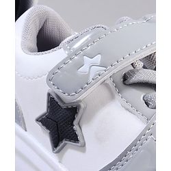 Cute Walk by Babyhug Velcro Closure Sneaker with Star Applique - Pink