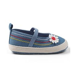 Cute Walk by Babyhug Slip On Booties with Floral Applique - Pink
