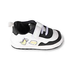 Cute Walk by Babyhug Velcro Closure Dino Printed Booties - Black