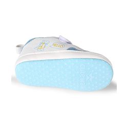 Cute Walk by Babyhug Velcro Closure Dino Printed Booties - Black