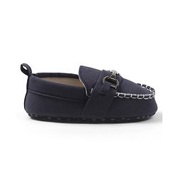 Cute Walk by Babyhug Slip On Solid Booties - Navy Blue