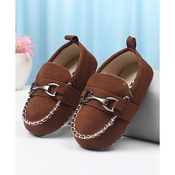 Cute Walk by Babyhug Slip On Solid Booties - Navy Blue