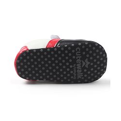 Cute Walk by Babyhug Velcro Closure Solid Booties - Black
