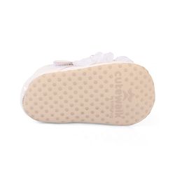 Cute Walk by Babyhug Velcro Closure Booties With Floral Applique - White