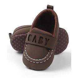 Cute Walk by Babyhug Slip On Solid Booties - Brown