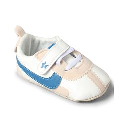 Cute Walk by Babyhug Velcro Closure Solid Booties - Blue