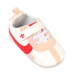 Cute Walk by Babyhug Velcro Closure Solid Booties - Blue