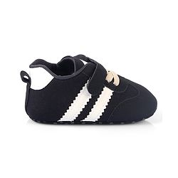 Cute Walk by Babyhug Velcro Closure Solid Booties - Black